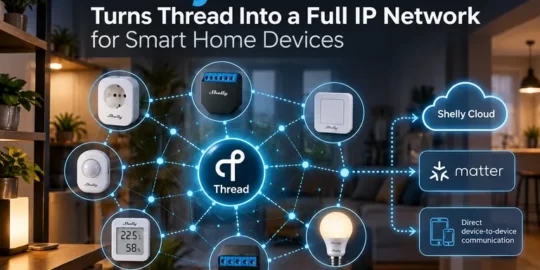 Shelly ThreadLink Turns Thread Into a Full IP Network for Smart Home Devices
