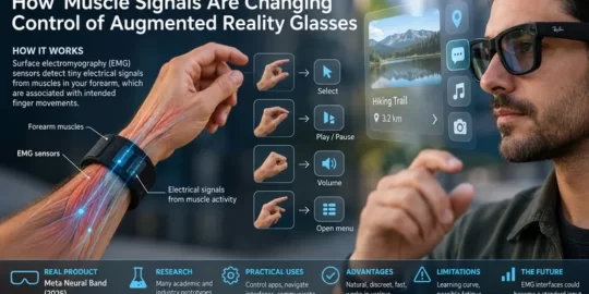 EMG Wrist Interfaces: How Muscle Signals Are Changing Control of Augmented Reality Glasses